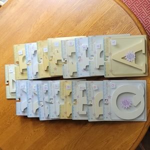 Baby Boom white wood decor letters